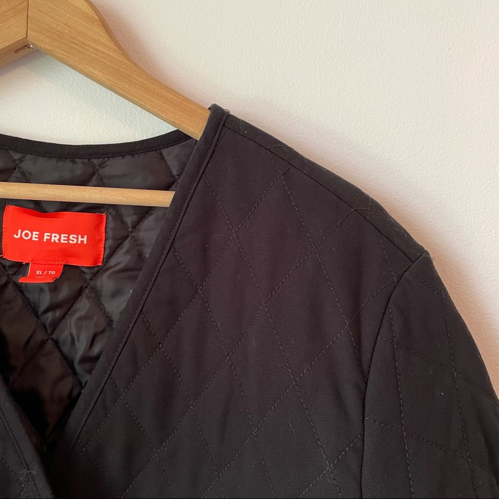 Black Quilted Jacket // Joe Fresh - Picture 4 of 5